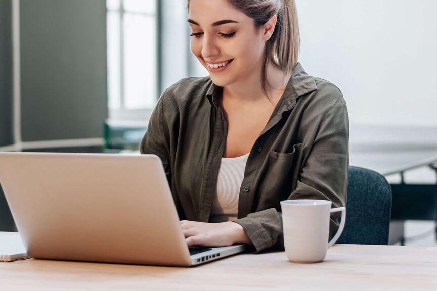Woman with Laptop