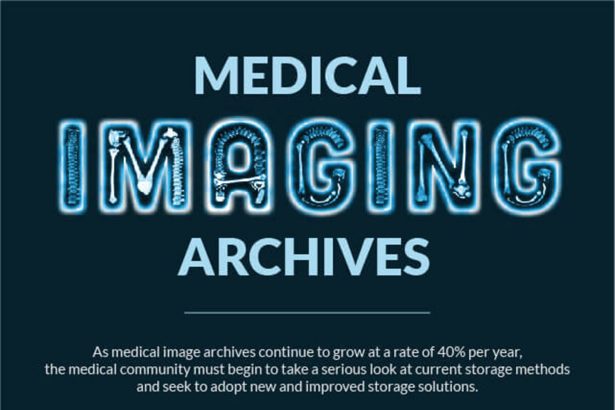 Informational graphic explaining medical imaging archives