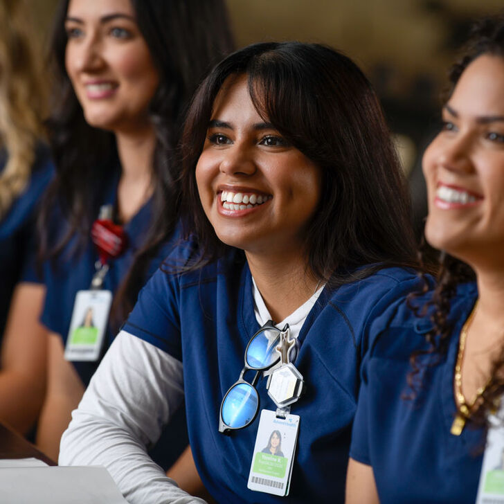 Imaging students smiling in classroom
